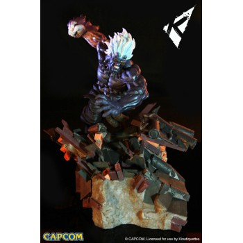 Street Fighter Diorama 1/6 Oni Akuma EU Exclusive 45 cm